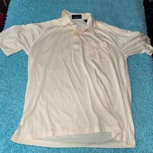 Cotton Mist Mens Polo‎ Shirt Short Sleeve Beige Casual Golf Shirt